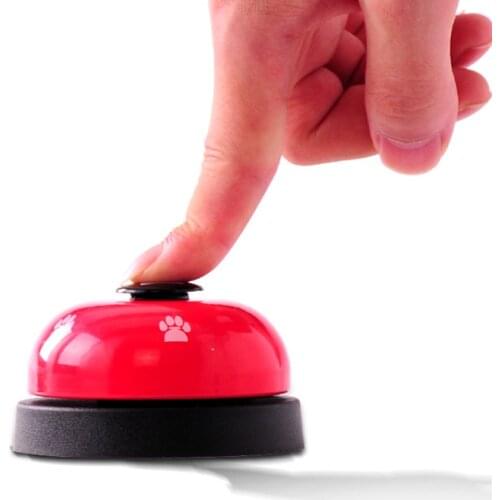 Creative Trainer Bells Training Cat Dog Toys Dogs Training Ball-Shape Paws Printed Educational Toy Pet Bell Supplies