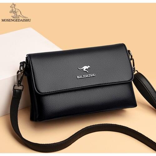 Fashion Designer Ladies Shoulder Bags Casual Solid Color Messenger Bag High Quality Leather Travel Bags Wallet Bolsa Feminina