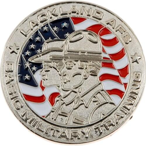 USAF BASIC MILITARY TRAINING LACKLAND AFB MILITARY CHALLENGE COIN