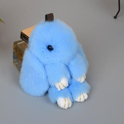 Soft Rabbit Keychain Accessary Cute Keychain Car Thread Pendant Key Chain Simple Keychains For Bag Car Gift Toy For Boy Girl