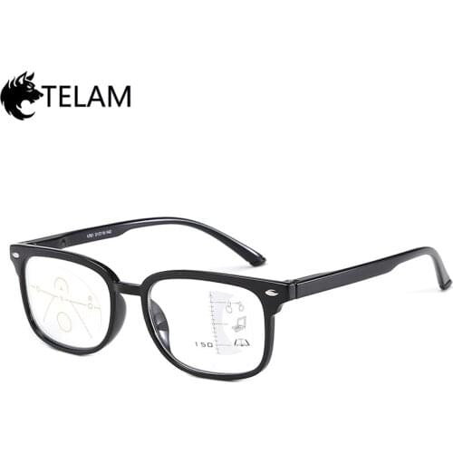 New Multi-focus Progressive Reading Glasses Men Diopter Presbyopic Male Eyeglasses +1.0+1.5+2.0+2.5+3.0+3.5