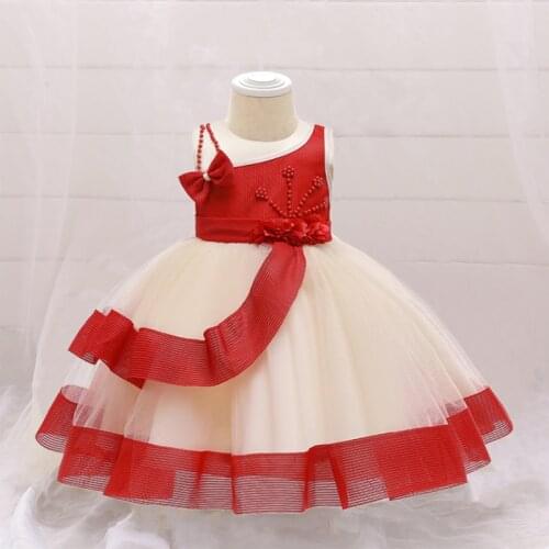 Little Girls Formal Dress Newborn Infant Dress For Baby Girl Baptism Lace 0-24M Birthday Princess Dresses Flower Wedding Dress