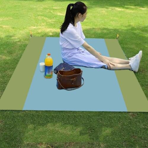 Camping Mat Waterproof Beach Blanket Outdoor Grounding Mat Mattress Picnic Pocket Carpet Rug Portable Folding Sleeping Bed Pad