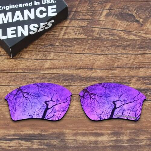 ToughAsNails Resist Seawater Corrosion Polarized Replacement Lenses for Oakley Half Jacket 2.0 XL Sunglasses Purple Mirrored