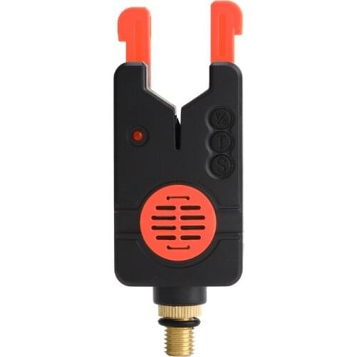 New Fishing Bite Alarms Sound Alert LED Alarm Indicator Fishing Receiver Throwing Rod Carp Fishing Alarm Fishing Accessory Black