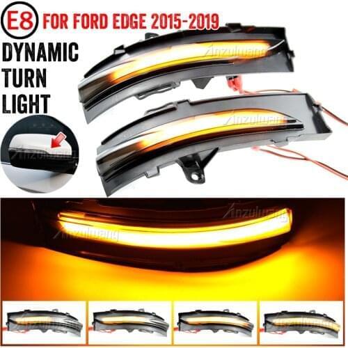 LED Dynamic Turn Signal Light Side Mirror Sequential Indicator Blinker Lamp For Ford Edge 2015 2016 2017 2018 2019