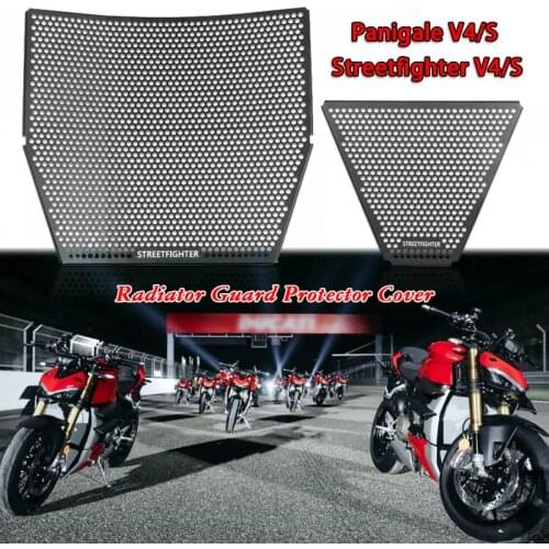 Motorcycle Radiator Grille Cover Guard Stainless Steel Protection Protetor For DUCATI Panigale V4 V4S 2018-2020 Streetfighter V4
