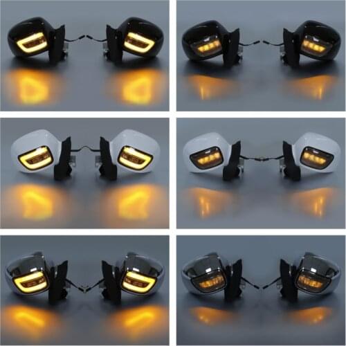 Motorcycle Rear view Mirrors W/ LED Turn Signals For Honda Goldwing Gold wing GL1800 GL 1800 2001-2012 2011 2010 2009