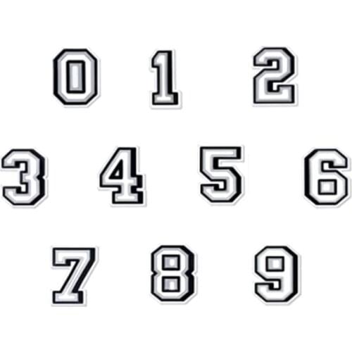 10PCS Funny Number Shoes Charms For Shoes Decoration PVC Childrens Shoes Clogs Amulet Shoes Charm For kids Gift