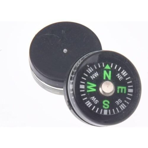12Pcs 15mm Buckle Mini Compass For Paracord Outdoor Camping Hiking Travel Emergency Survival Navigation Tool Compass