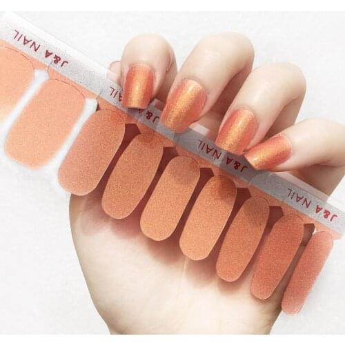 18Pcs/Set Pure Color 3D Nail sticker Full waterproof Non-toxic Nail Art Water Decals Nails Transfer Stickers Decoration Tools