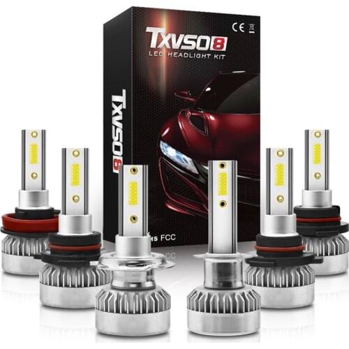 2Pcs 110W 20000LM Car Headlight H4 H7 H1 H8 H9 H11 6000K Auto 12V 24V LED Bulbs Waterproof 9005 Hb3 9006 Hb4 9012 Headlamp