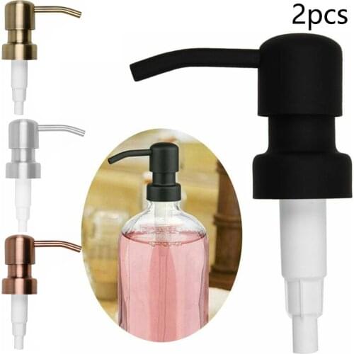 2pc Retro Metal Liquid Soap Dispenser Replacement Soap Pump Lotion Shampoo Pump Bottle Bird Head Bathroom Accessories