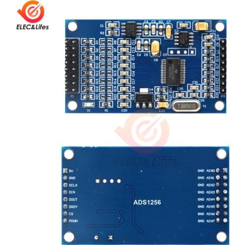 5V ADS1256 24 Bit 8 Channel High precision ADC Collecting Data Acquisition Card ADC AD Module with SPI interface