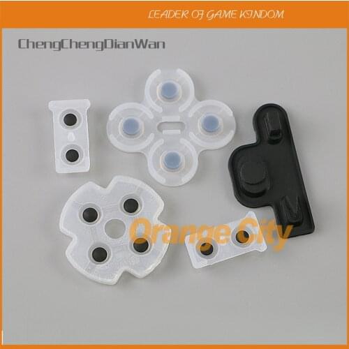 ChengChengDianWan 100sets/lot Transparent Conductive silicone rubber for playstation 3 for PS3 controller