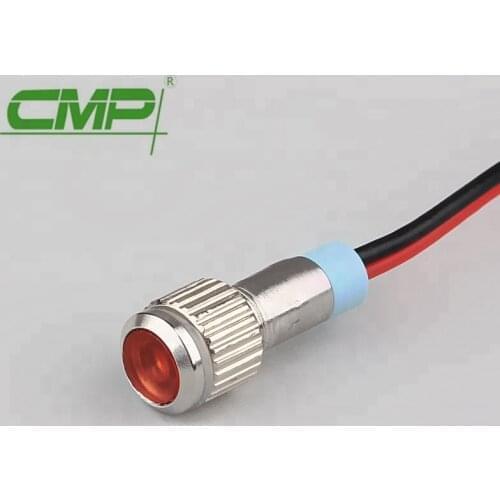 CMP 6mm metal led signal lights waterproof micro mini led lights