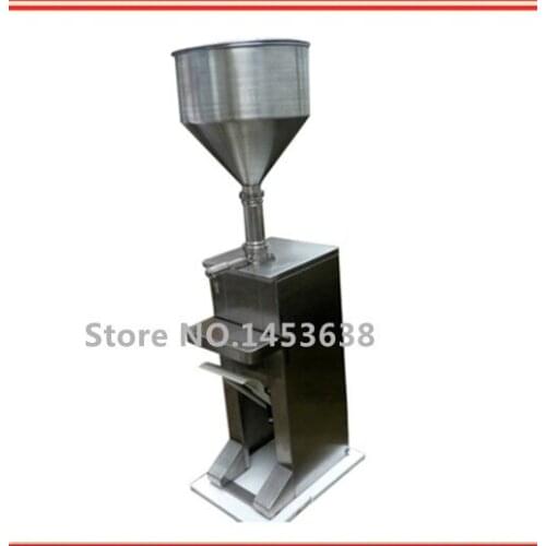 Economic pedal cream liquid piston filling machinery foot handle for high vicosity paste filler,beverage packaging equipment