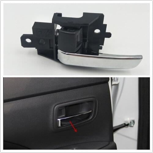 Cafoucs 4 Doors Chrome Inner Inside Door Handle For Mitsubishi Mirage 2012-2016 For Outlander 2013-2018 For ASX 2011-2016