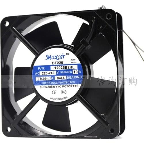 Maxair BT 220 12025B2HL 220V 12025 12cm Axial Fan AC Cooling Fan