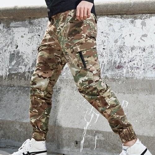 Men Outdoor Overalls Long Pants Waterproof Beam Feet Male Military Tactical Trekking Camping Climbing Fishing Sports Trousers