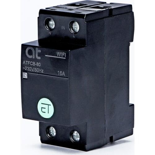 2P WIFI Circuit Smart Breaker Timer Switch Relay Remote Control Smart Home Compatiable By Tuya APP,Count The Power Consumption