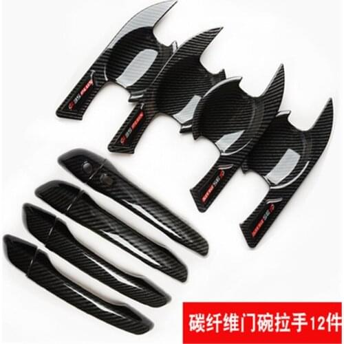 Car styling For Changan CS35plus 2018-2019 ABS Chrome Door Handle Bowl Door handle Protective covering Cover Trim