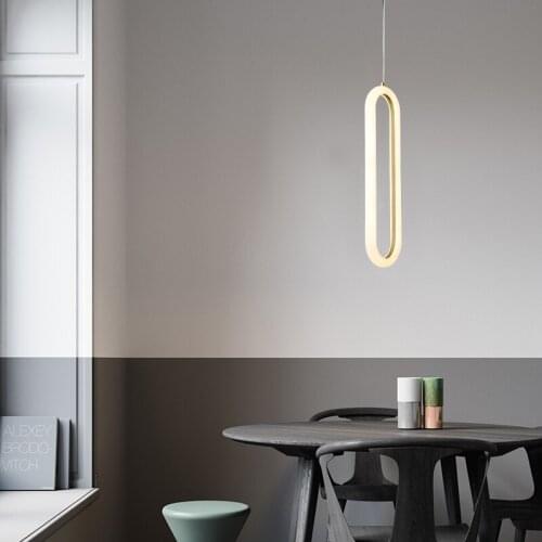 Gold/Black Minimalism led pendant lights For bedroom Bar refectory bedside hanglamp nordic lamp pendant lamp light fixtures