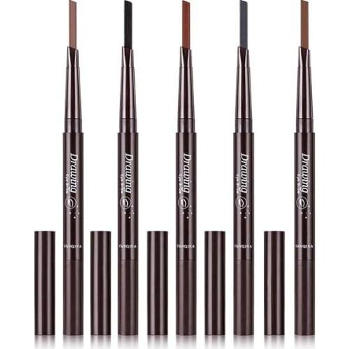 Yanqina/yan Qi Na 8703 Double Headed with A Brush Triangular-Core Eyebrow Pencil Automatic Rotating Miniature Engraving