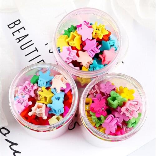 50/100PCS/Set Mini Girls Hair Claws Flower Crown Star Hairpins Cute Hair Clips For Baby Children Claw Hair Accessories Barrettes