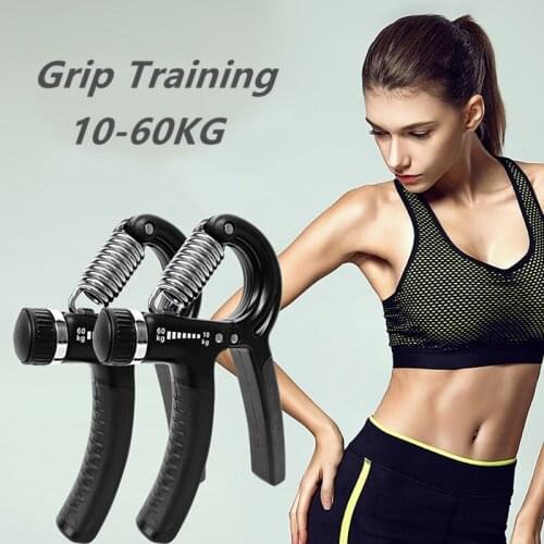 10-60kg Adjustable Gym Fitness Hand Grip Exerciser Grip Wrist Training Strength for Muscle Training Hand Gripper