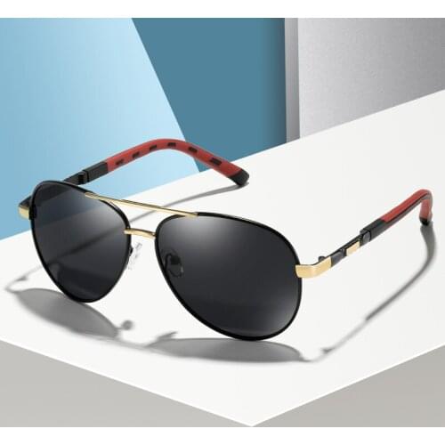 2020 Polarized Sunglasses Outdoor Driving Polaroid Sunglasses Men Sun Glasses Pilot Metal Frame Sun Glasses for Men Gafas De Sol