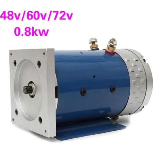 48v60v72v electric garbage sanitation cleaning sweeping car oil pump power unit 800w excitation DC motor