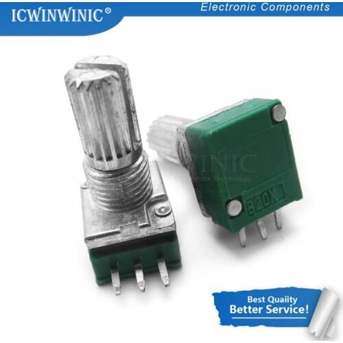 5piece RK097N 20K single linked potentiometer B20K with a switch audio 3pin shaft 15mm amplifier sealing potentiometer In Stock