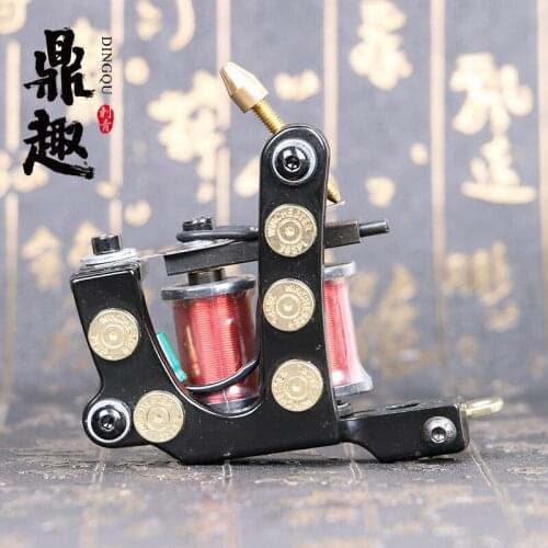 8 Wrap Tattoo Machine Gun Liner Beautiful Design for Tattoo Power Supply Machine Alloy Tattoo Gun