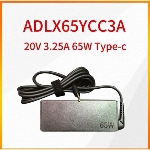 Original ADLX65YCC3A 20V 3.25A Type-c 65W Power Adapter is Suitable for Lenovo ThinkPad T480 T580 X280 Laptop