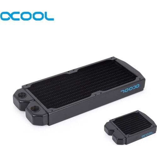 Alphacool NexXxoS ST25 Full Copper Thin Radiator,Water Cooling Build Single ,Dual 92MM, Heat Sink For Small Case 2X G1/4