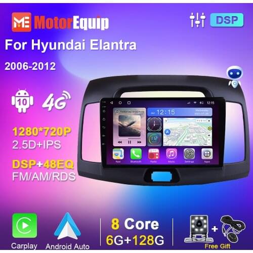 Autoradio Stereo Car Radio For Hyundai Elantra 2006-2012 Android Multimedia Players GPS Carplay Auto No 2 din DVD Audio for Cars