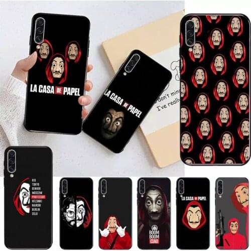Spain TV Money Heist House Paper Phone Case For Samsung A40 A50 A71 A8 A10 S7 S8 S10 S20 Fe note 10 plus