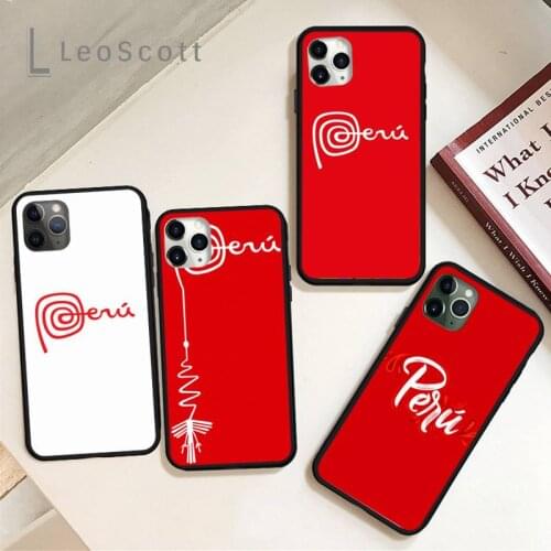 Marca Peru Chile Flag Lovely cute Phone Case for iPhone 11 12 mini pro XS MAX 8 7 6 6S Plus X 5S SE 2020 XR