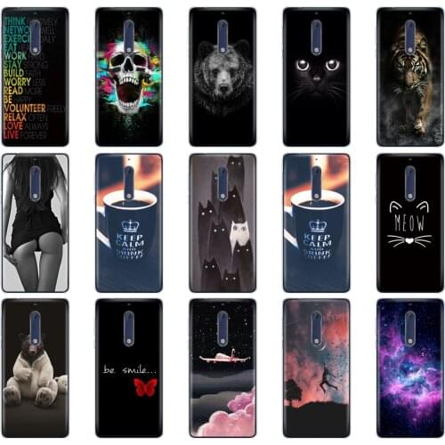 For Nokia 1 2 2.1 3 3.1 5 5.1 2018 Case Soft TPU Silicon Back Phone Cover for nokia 5.1 plus Shockproof Coque bumper housing