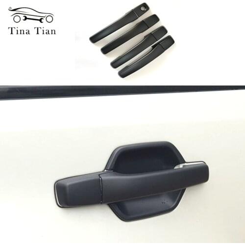 For Mitsubishi Pajero 2007 2008 2009 2010 2011 2012 2013 2014 2015 2016 2017 2018 2019 2020 Black matte Outer Door Handle Cover