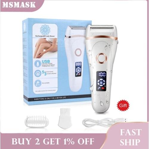 Electric LCD Razor Painless Hair Removal Epilator Laser Permanent Women Bikini Trimmer Machine Face Body Waterproof USB Depilado