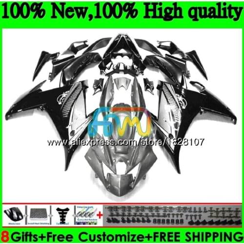 FZ6 R Kit For YAMAHA FZ6N Blk silver FZ6R 09 10 11 12 13 14 15 117BS.45 FZ 6R FZ-6R 2009 2010 2011 2012 2013 2014 2015 Fairing