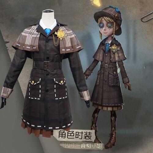 Hot Game Identity V Emma Woods Miss Truth Detective Cosplay Costumes Props Fancy Headwear Halloween Gifts