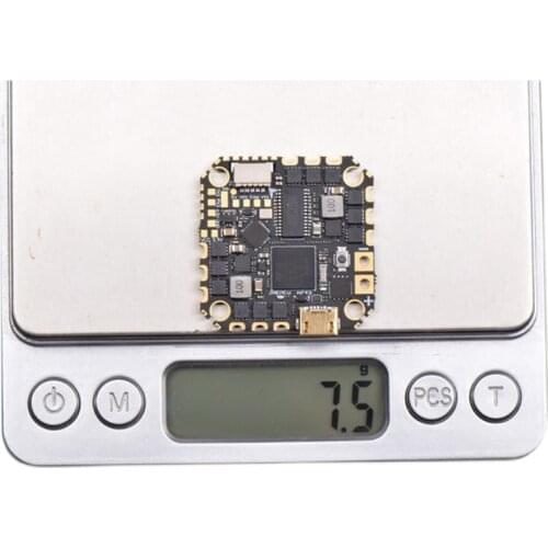 JHEMCU GH743AIO MPU6000 H743 OSD Dual BEC Flight Controller BLHELIS 40A 4in1 ESC 3-6S 30X30mm for RC FPV Racing Freestyle Drones