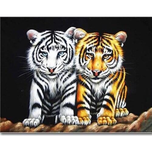 5d DIY Diamond Painting Set Tiger Full Drill Square Diamond Embroidery Animal Rhinestone Cross Stitch Kit Home Decor 3d