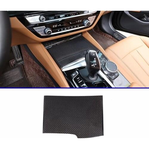 Real Carbon Fiber For BMW New 5 Series G30 G38 2018 Car Cup Holder Cover Trim Accessories
