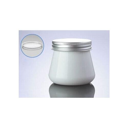 New 80G white PET wide mouth pot ,unique 80g empty plastic packaging cans,plastic 80g cosmetic packaging and jars wholesale