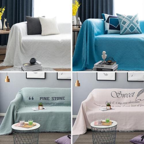 Solid color full cover sofa cover, sofa cloth sofa blanket cloth single sofa cushion living room furniture case for sofa