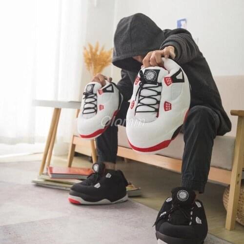 Big Size 35-43 Snug Sneakers plush sneak women shoes slides women fur women shoes furry slippers Winter Indoor fluffy slippers